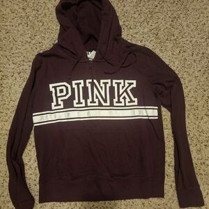 Victoria's Secret PINK Dark Purple Hoodie Sweater